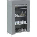 vidaXL Шкаф за обувки сив 60, 5x30x97 cm Нетъкана материя (4100621)