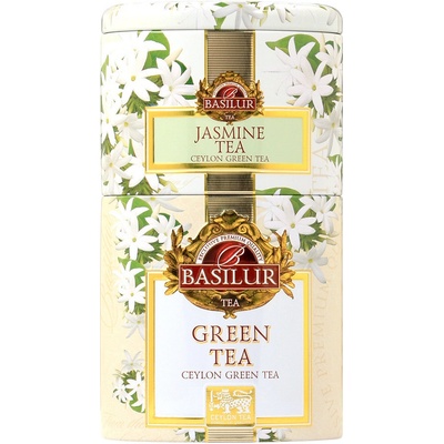 Basilur 2v1 Jasmine & Green zelený sypaný čaj 100 g