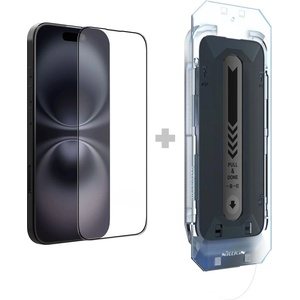 Nillkin Стъклен протектор Nillkin CP+PRO Anti-Explosion с апликатор - iPhone 16 - Черен