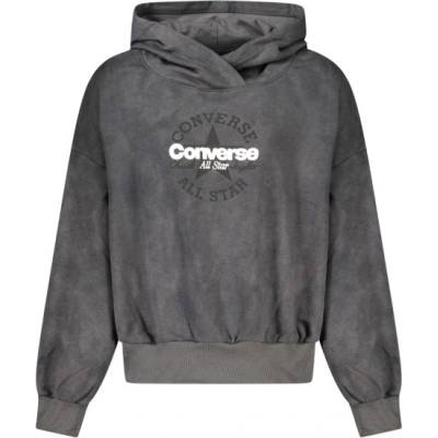 Converse Детски суитшърт с цип Converse, Размер 8A, Цвят Черен (4CJ838_NEGDA)