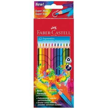 Faber-Castell Цветни моливи Triangular, 12 цвята (1015120295)