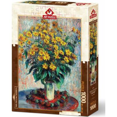 Art Claude Monet Květy topinamburu 1000 dílků