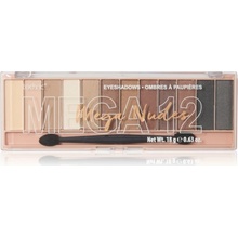 Technic Cosmetics Mega Eyeshadows paletka očních stínů Mega Nudes 18 g