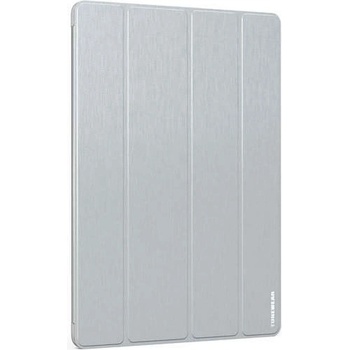 TUNEWEAR Brushed Metal Look Shell Case - кожен калъф и поставка за iPad Pro 12.9 (2015) (сребрист)