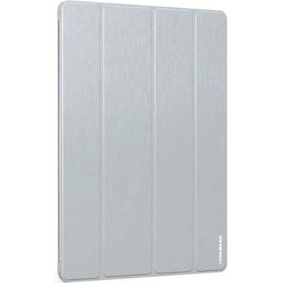 TUNEWEAR Brushed Metal Look Shell Case - кожен калъф и поставка за iPad Pro 12.9 (2015) (сребрист)