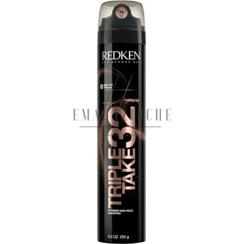 Redken Лак за коса с ултра силна фиксация 300 мл. Hairspray's Max Hold 32 Triple Take (09347463043134)