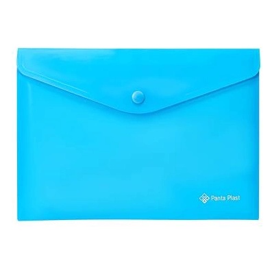 Panta Plast Калъф за документи a5, pp, патент, panta plast, неоново синьо 0410-0086-03 (0410-0086-03)