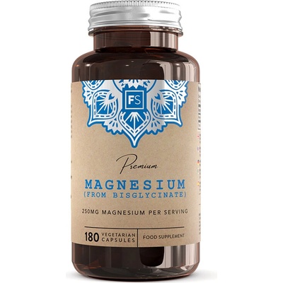 Focus Supplements Мускулна, сърдечна и нервна система - Магнезий (бисглицинат), 250 mg х 180 капсули (215771 FS)