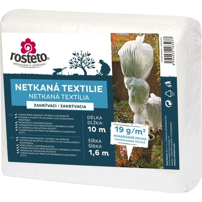 Neotex netkaná textília Rosteto biely 19g 10 x 1,6 m