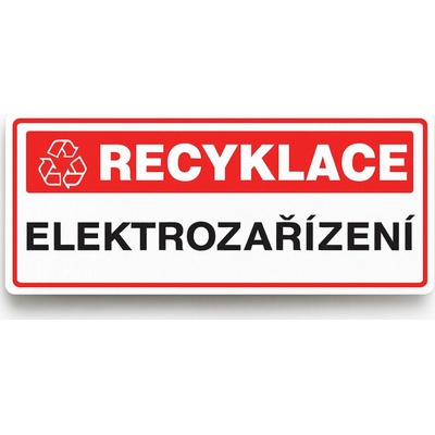 Traiva s.r.o OZNAČENÍ TŘÍDĚNÉHO ODPADU - Elektrozařízení Verze: Samolepka 290 x 100 mm tl. 0.1 mm - Kód: 14106