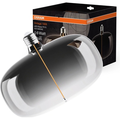 OSRAM LED Vintage Big Elipse E27 4W 818 Žiarovka dymová tmavá 4058075836440