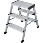KRAUSE Двустранна стълба със широки Krause Treppo, 2x3, 125 мм стъпала (06126030) (06126030)