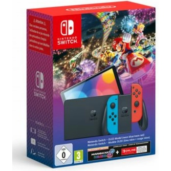 Image 1 of Nintendo Switch OLED Model + Mario Kart 8 Deluxe + 12 month NSO Pass