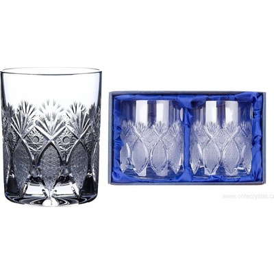 Onte Crystal Bohemia Crystal ručně broušené sklenice na whisky Exclusive 2 x 330 ml