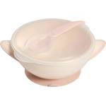 Babyono Купа с капак и лъжичка Babyono - Корал, 300 ml (5901435417324)