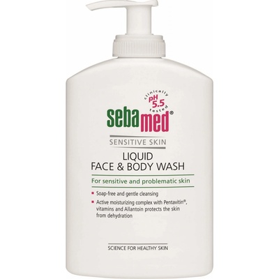 Sebamed Wash jemná umývacia emulzia na telo a tvár pre citlivú pokožku 400 ml