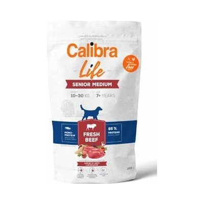 Calibra Dog Life Senior Medium Fresh Beef 50 x 100 g