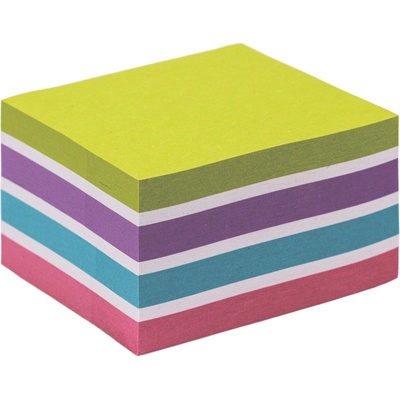 KORES CUBO Pastel Recyklovaný 75 × 75 mm, 450 lístkov, mix farieb