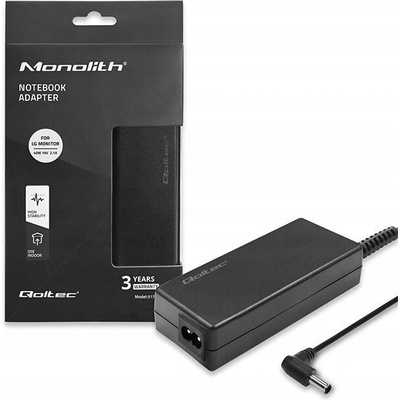 Síťový adaptér Qoltec pro monitor LG 40W 19V 2,1A 6.5*4.4 – Sleviste.cz