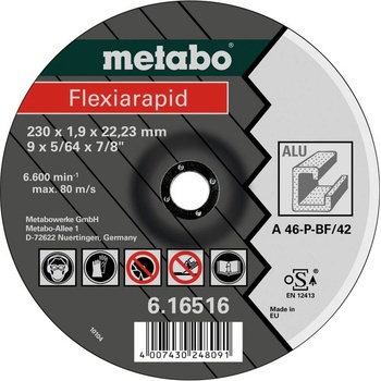 Metabo 616513000 rezný kotúč rovný 125 mm 22.23 mm 25 ks; 616513000
