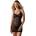 Obsessive Euridia Chemise & Thong Black M/L