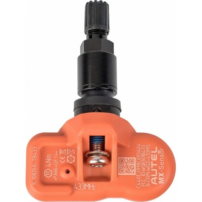 MDtools TPMS senzor s ALU ventilem, 433 MHz, programovatelný, černý