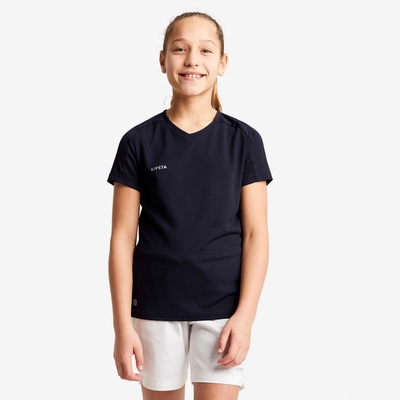 Kipsta Dievčenský futbalový dres Viralto čierny