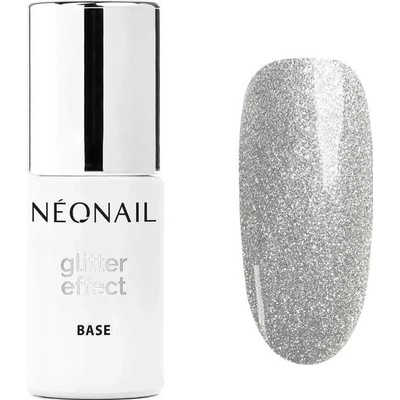 NeoNail báza Glitter effect Silver Shine 7,2 ml
