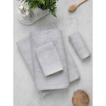 MKLuzkoviny ručník 30 × 50 cm Bella světle šedá