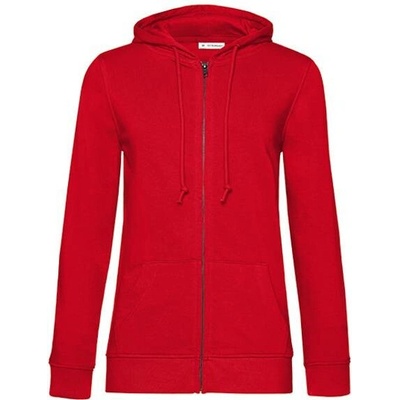 B & C dámská mikina na zip WW36B Red