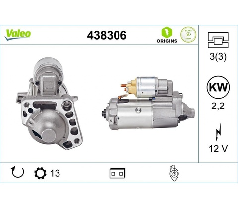 Štartér VALEO 438306 438306