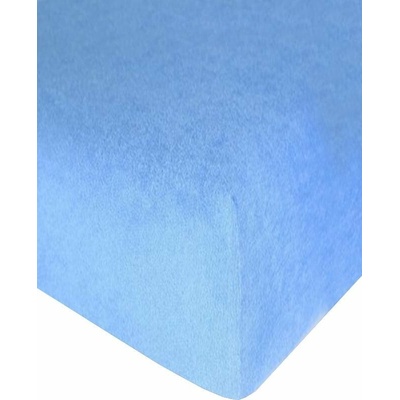 4sleep Prestieradlo froté s gumou sv. modré 90x200