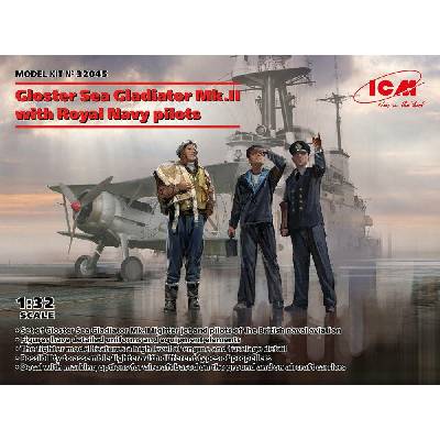 ICM Gloster Sea Gladiator Mk.II w/ Royal Navy Pilots 1:32