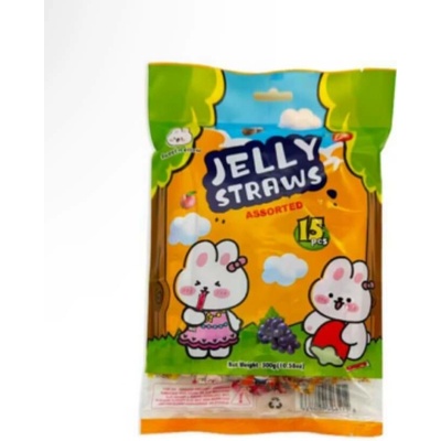 SweetMellow Jelly Straws Assorted Flavors želé 300 g
