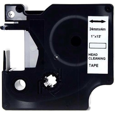 Dymo 5379C, 24mm x 4m, černý tisk / bílý podklad, čisticí, kompatibilní páska