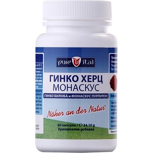 Vitalis Pharma Гинко Херц Монаскус [60 капсули]