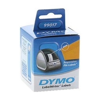 DYMO 99017, S0722460, 12мм x 50мм, бели, 220 бр, хартиени етикети за висящи папки, (99017)