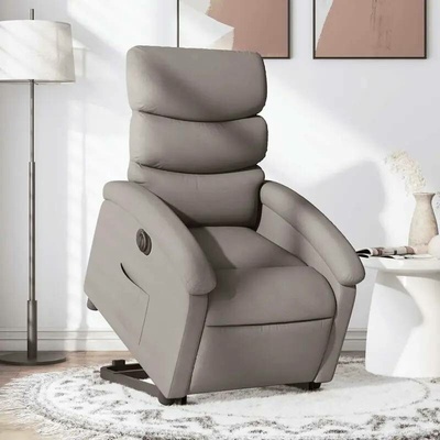 vidaXL 11461.3204010 Elektrické zvedací polohovací taupe textil