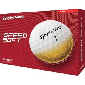 TaylorMade SpeedSoft Golf Balls - White 12Pk