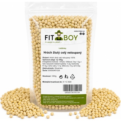 Fitboy Hrach žltý celý nelúpaný 1 kg