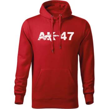 Image 1 of DRAGOWA мъжки суитшърт с качулка ak47, червен, 320 г/м2 (5692)