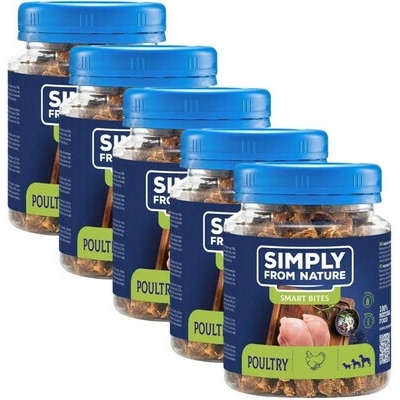SIMPLY FROM NATURE Smart Bites Hydinové tréningové maškrty 5x 130 g