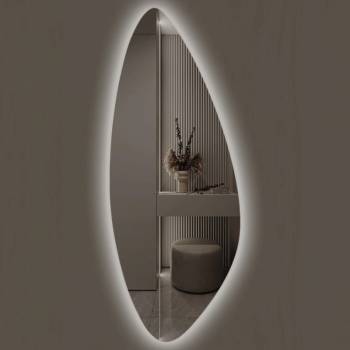 Lidiya Mirror Стенно огледало LED осветление LM Frosted Lens, фигурно, 500×1400мм