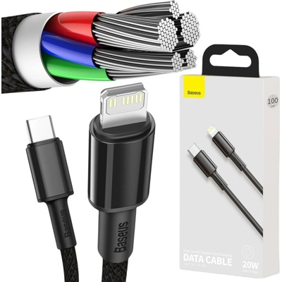 Baseus CATLGD-01 USB-C -> Lightning / iPhone, 1m, černý