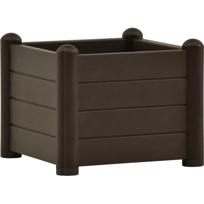 STEFANPLAST Truhlík vyvýšený záhon ITALIA 43x43x35cm moka