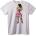 NOONEBRAND Тениска с Аниме Момиче в Розово - 2XL, White