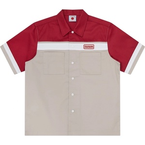 ICECREAM Блуза с яка ICECREAM Men's Short Sleeve Polo Shirt - Red/Beige
