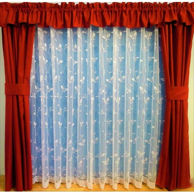 Záclona kusová - Motýlek 250x160 cm (bílá) SKLADEM POSLEDNÍ 1KS
