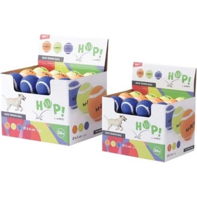 M-PETS HOP Tennis Ball - Тенис топка, играчка за куче, различни цветове - 5 см, разлечни цветове, Белгия - 10670699