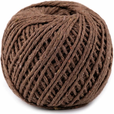 Bavlněný provázek MACRAME (Ø2mm/50m) varianta hnědá